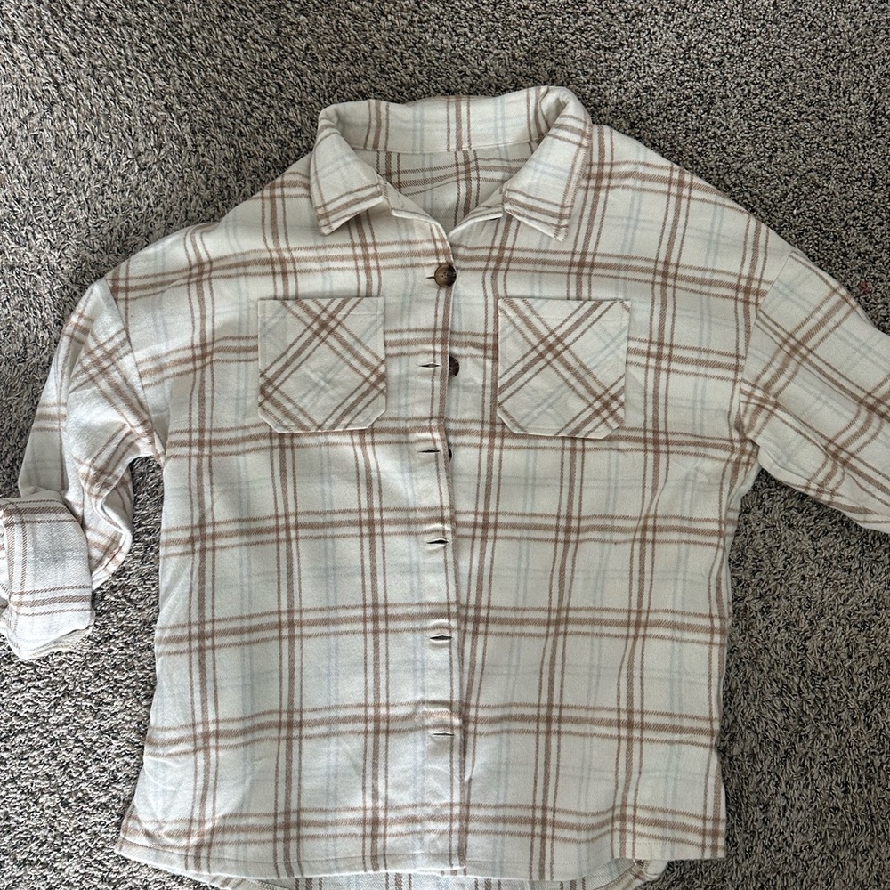 Womens Shakett in Cream and Brown